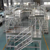 Aluminum alloy helicopter maintenance and assembly platform