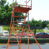 Multi-function folding ladder