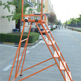 Multi-function folding ladder